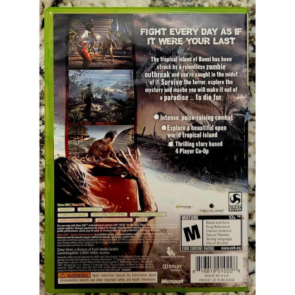 XBOX 360: DEAD ISLAND - GAME OF THE YEAR EDITION,  COMPLETE CIB,FAST SHIPPING